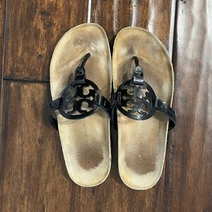 Tory Burch Miller Cloud Sandal Black Size 8 M